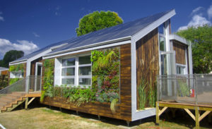 une maison bois moderne à la campagne