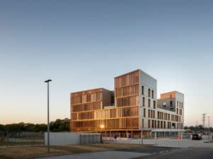 3D modèle d'une maison bois