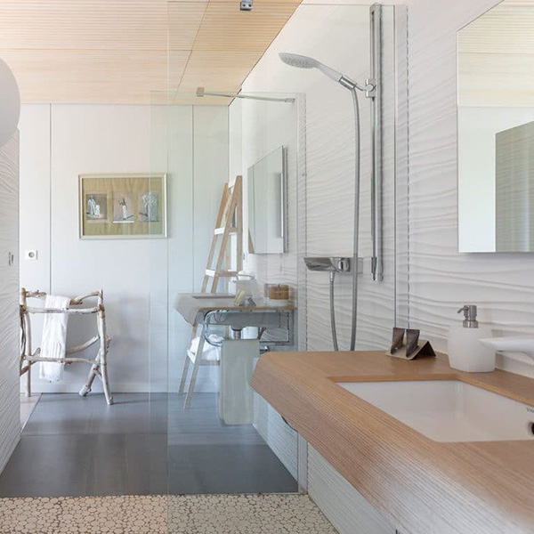 salle de bains en bois