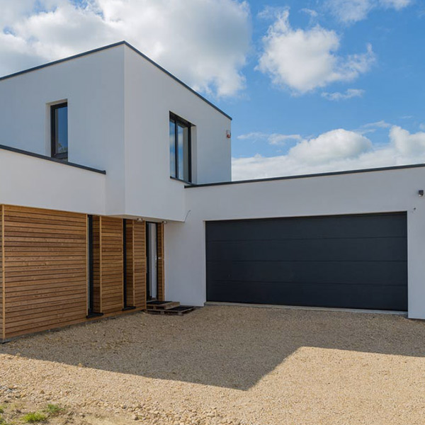 maison d'architecte en bois bioclimatique à Havange
