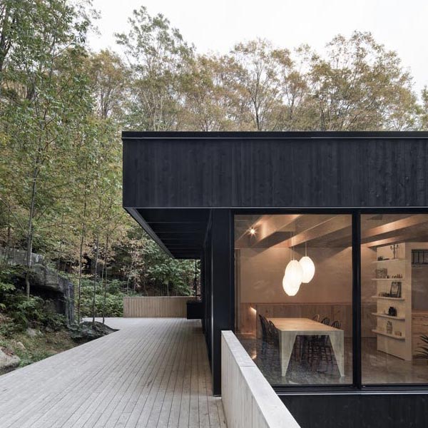 maison bois avec terrasse en bois