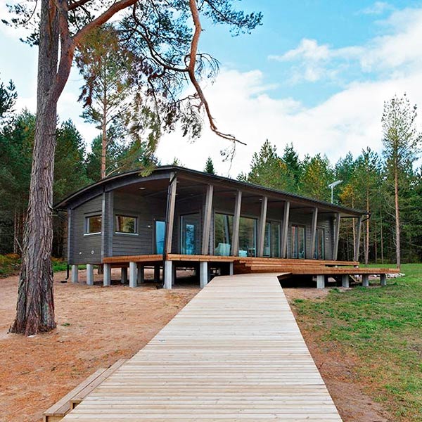 Maison bois scandinave en Finlande