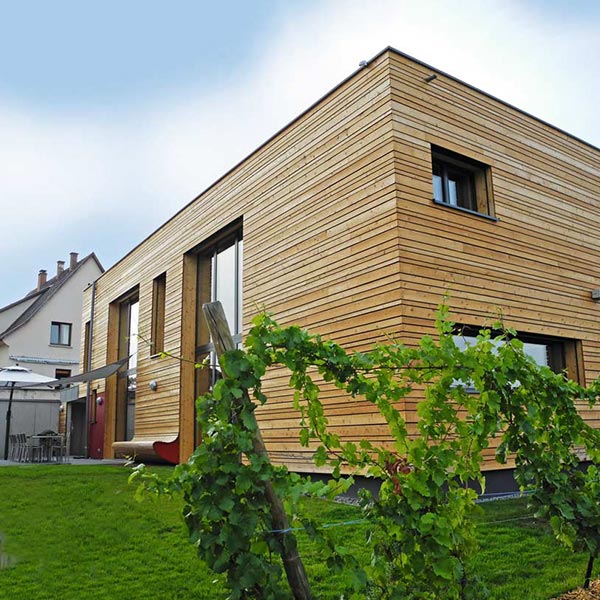 gîte en bois écologique et contemporain à la frontière d'allemand