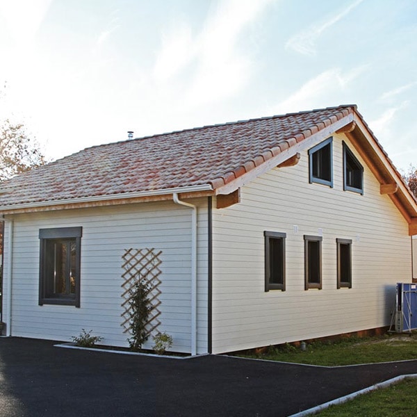 maison en madriers bois massif près du Bassin d'Arcachon