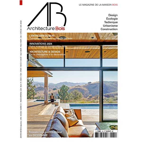 Une du magazine 121 Architecture Bois - Entretien du bois en extérieur